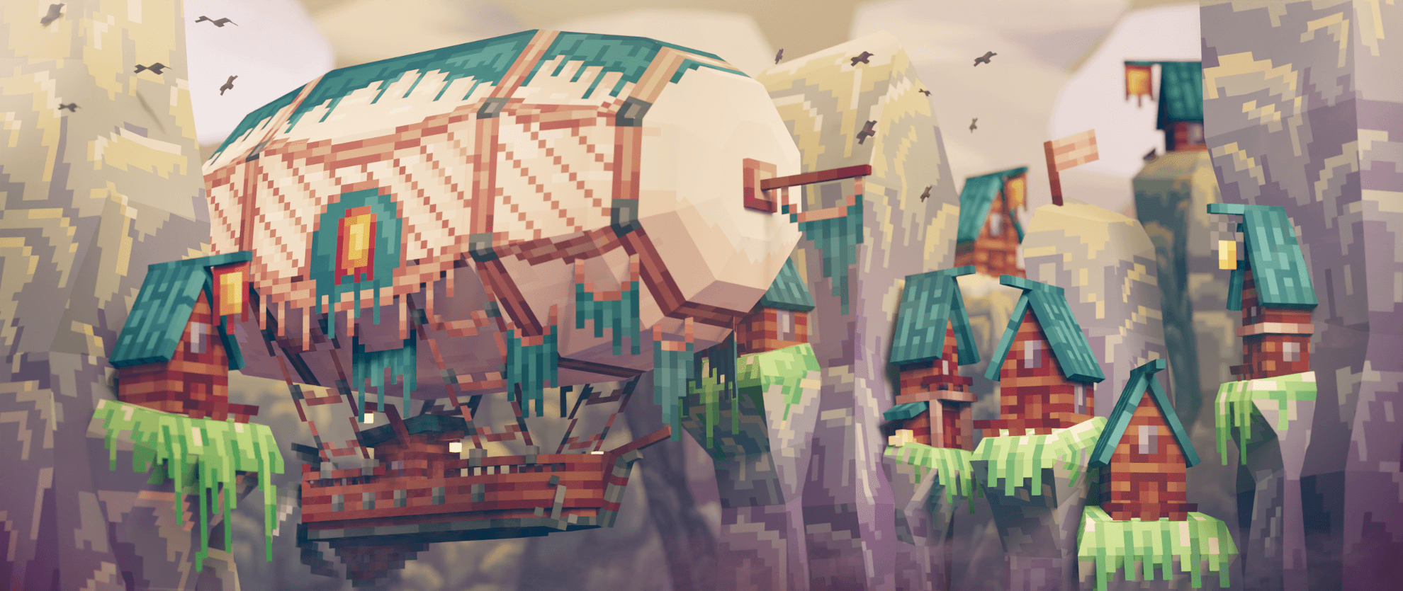 Voxels go perfectly with polygons! Source: blockbench.net