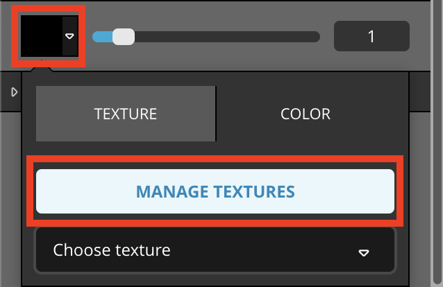 Manage textures